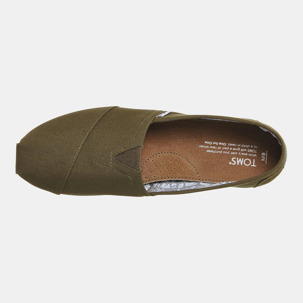 Toms Slip On Slippers 10008363 Olive Olive Shot4