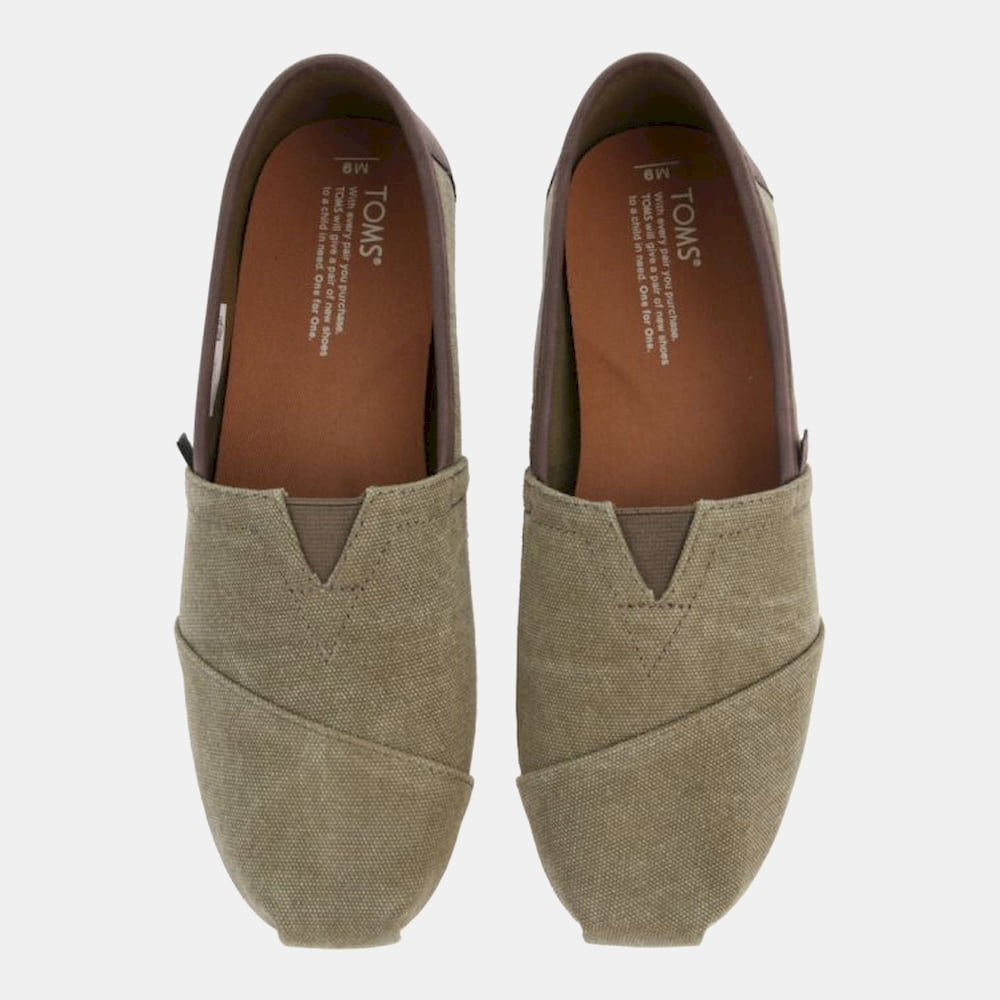 Toms Slip On Slippers 10009900 Olive Olive Shot4