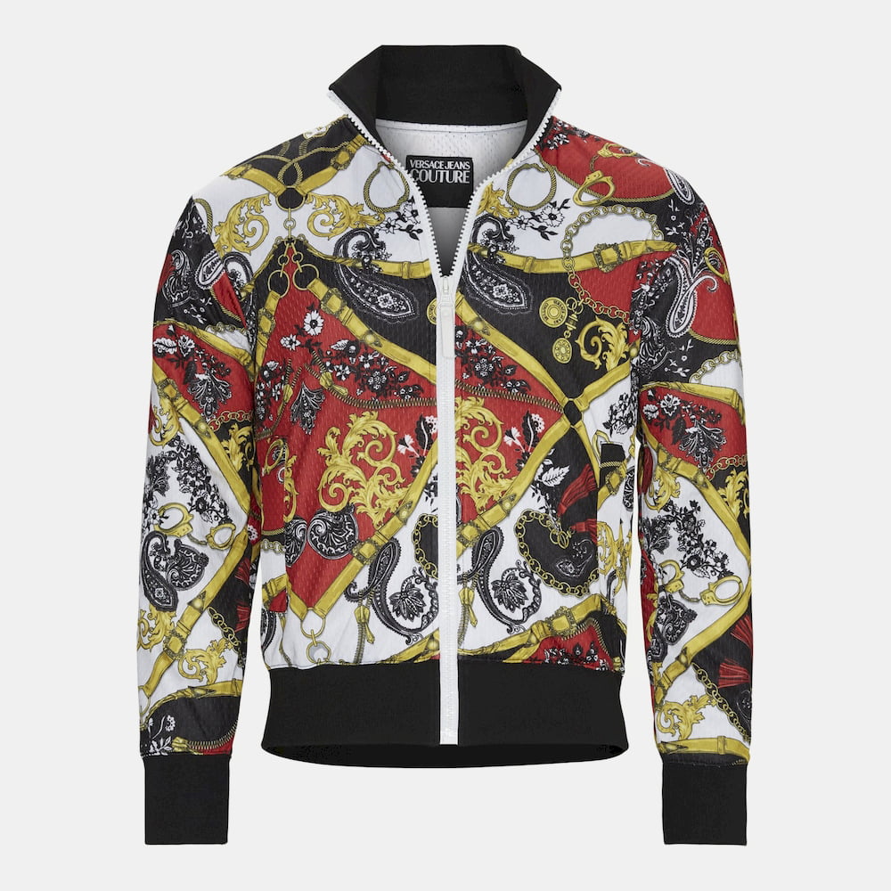 Versace Blusão Jackets B7gza7f3 Black Red Preto Vermelho Shot2
