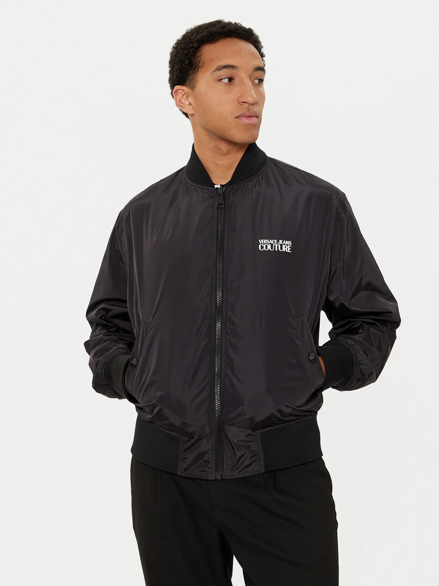 Blusão Reversível Versace Preto Barocco