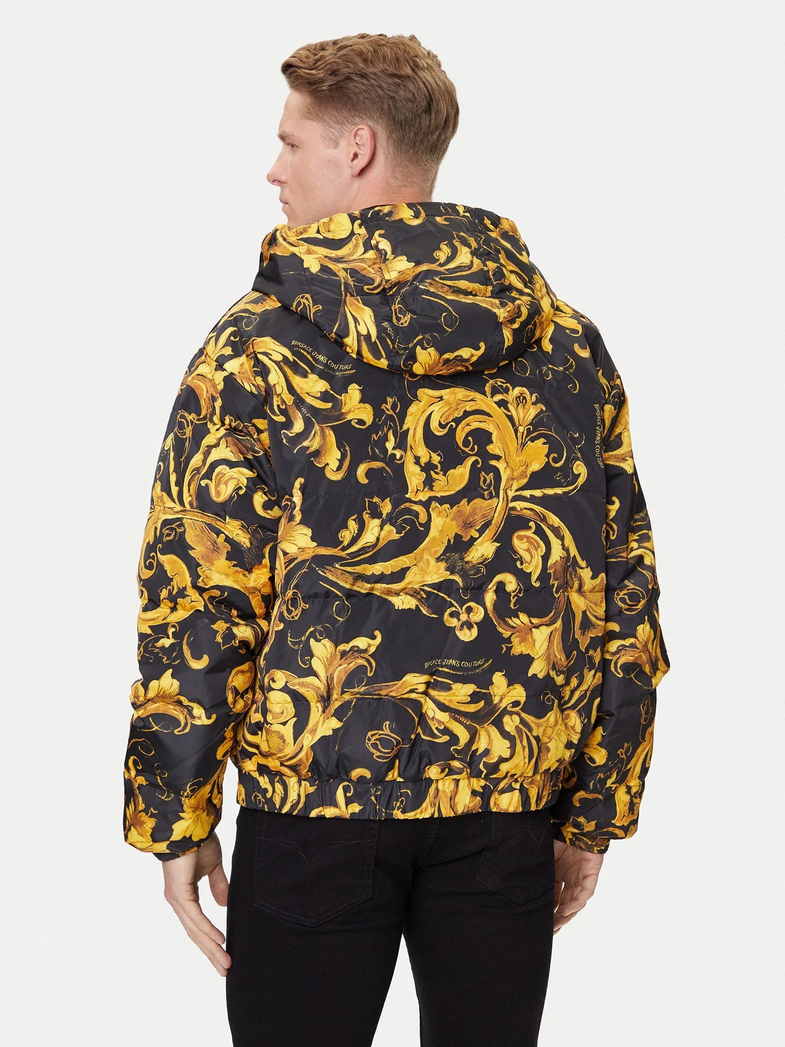 Versace Blusao Jackets 79gaud16 Blk Gold Preto Ouro_shot3