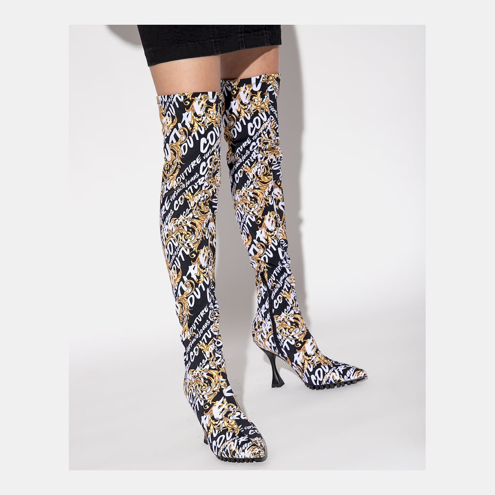 Versace Botas Boots 73va3s82 Blk Gold Preto Ouro Shot6
