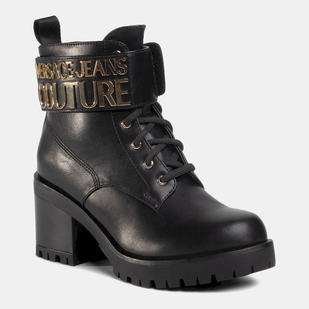Versace Botas Boots E0vzas90 Blk Gold Preto Ouro Shot2