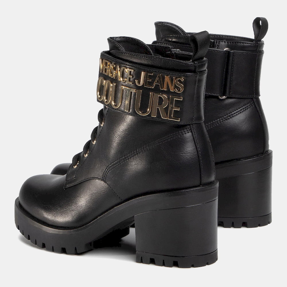 Versace Botas Boots E0vzas90 Blk Gold Preto Ouro Shot4
