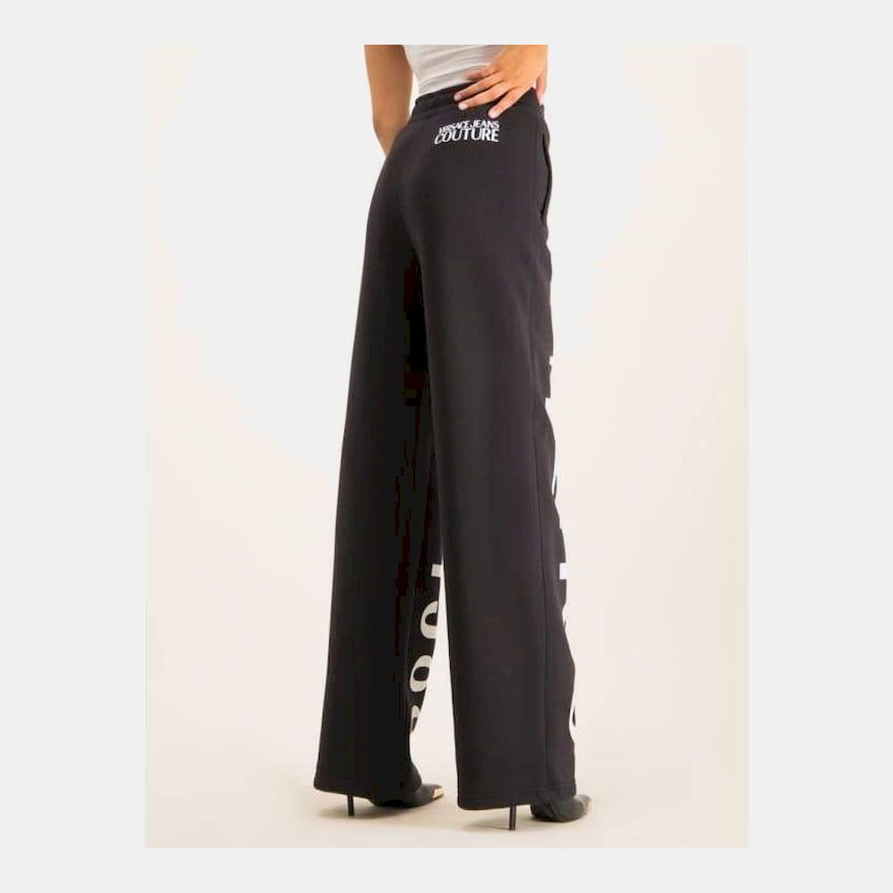 Versace Calças Trousers A1hub111 Blk White Preto Branco Shot4
