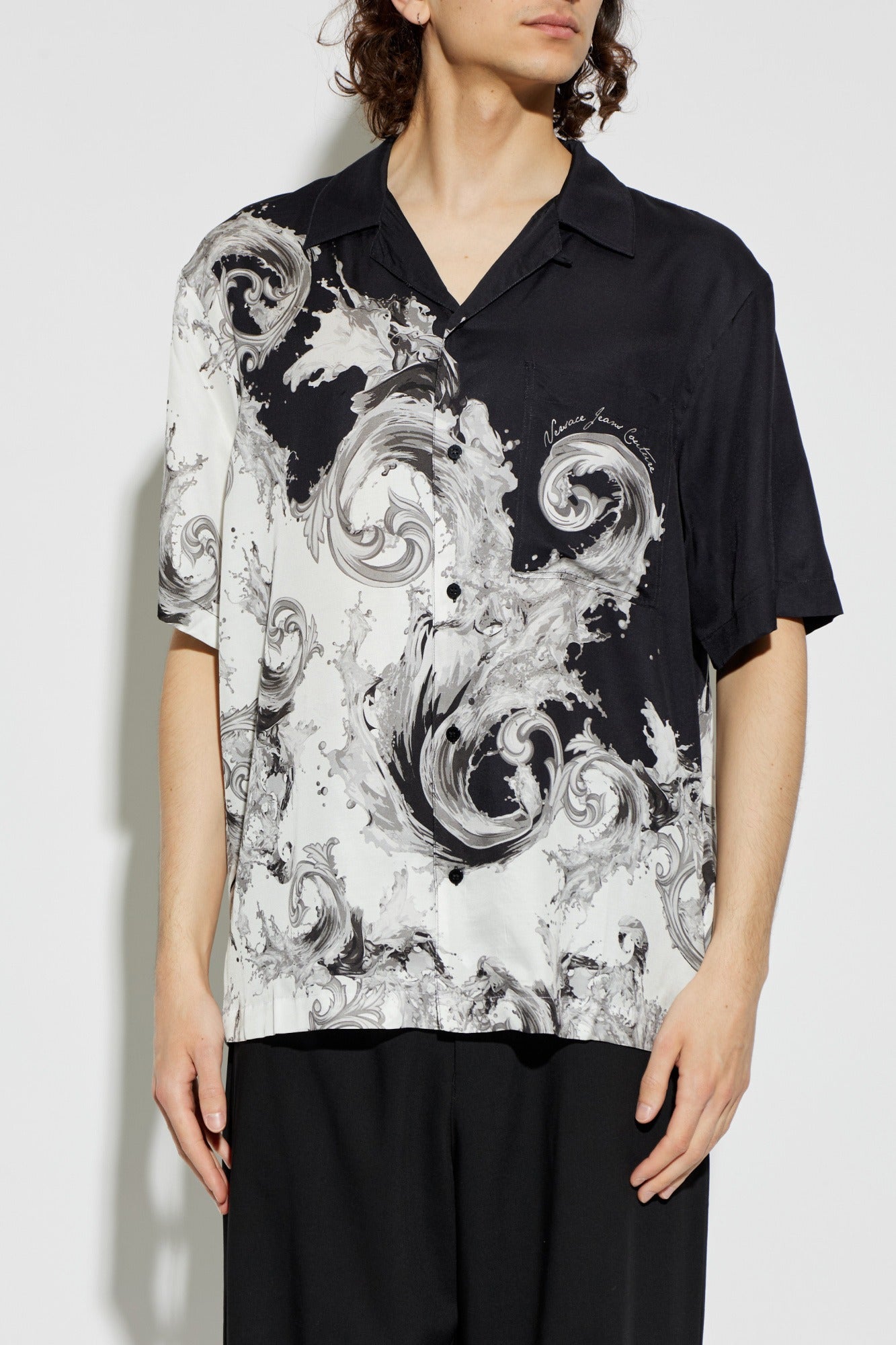 Versace Camisa Shirt 80gal2bb Black Preto_shot3