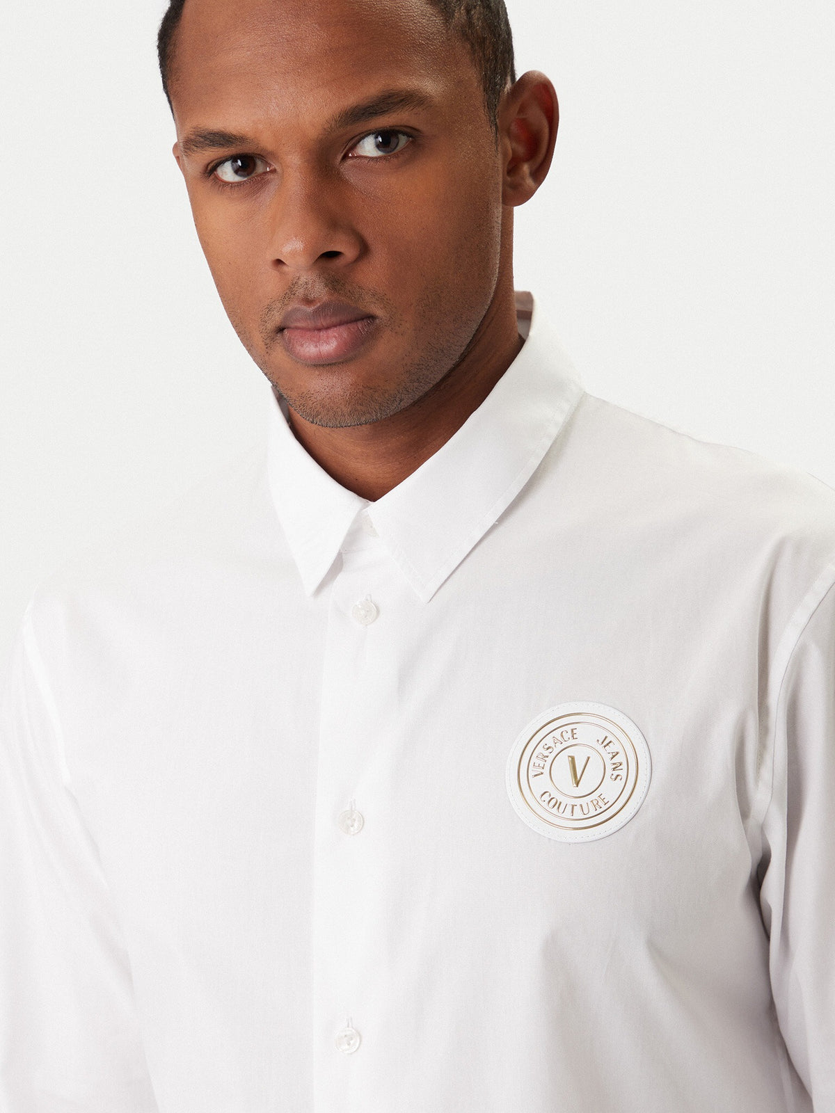 Versace Camisa Shirt 80galcs0 Whi Gold Branco Dourado_shot4
