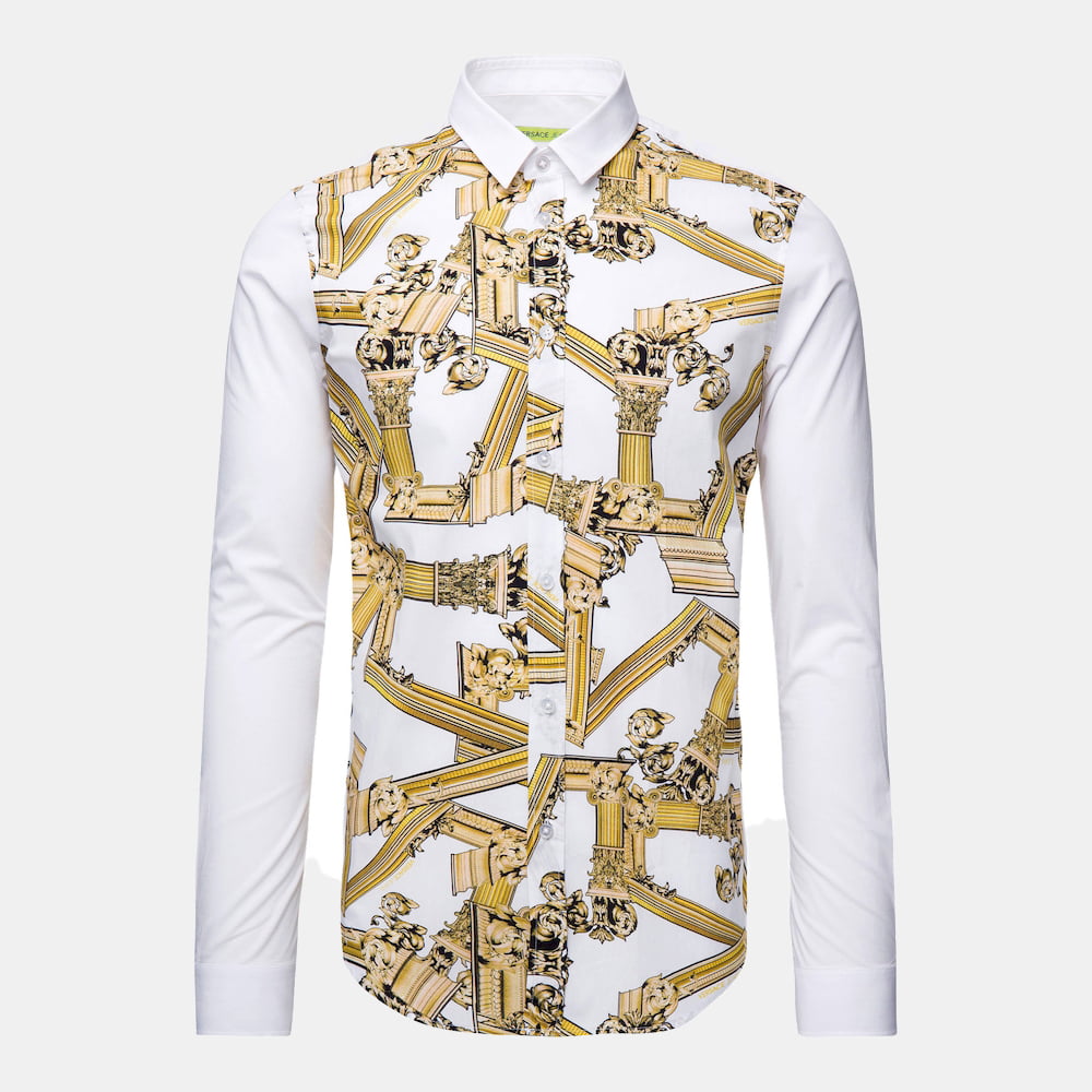 Versace Camisa Shirt B1gtb6s2 White Branco Shot2