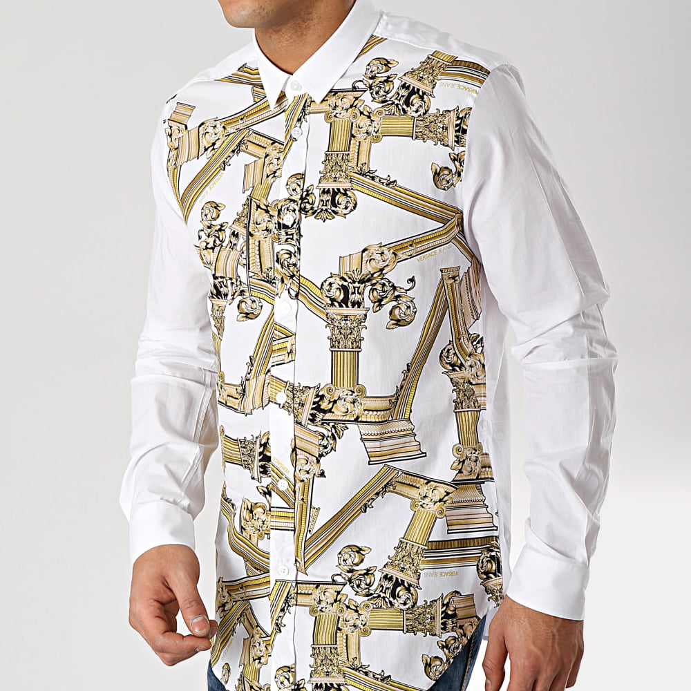 Versace Camisa Shirt B1gtb6s2 White Branco Shot3