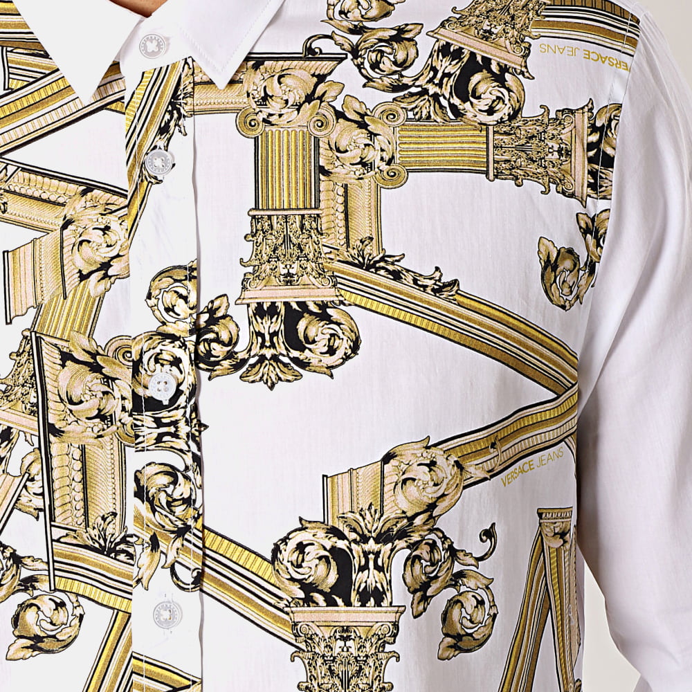 Versace Camisa Shirt B1gtb6s2 White Branco Shot5