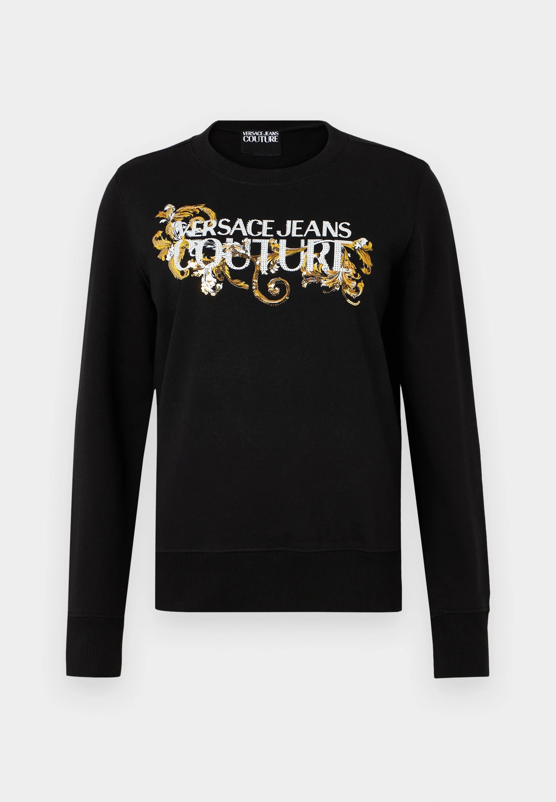 Versace Camisola Sweat 78haic06 Blk Gold Preto Ouro_shot2