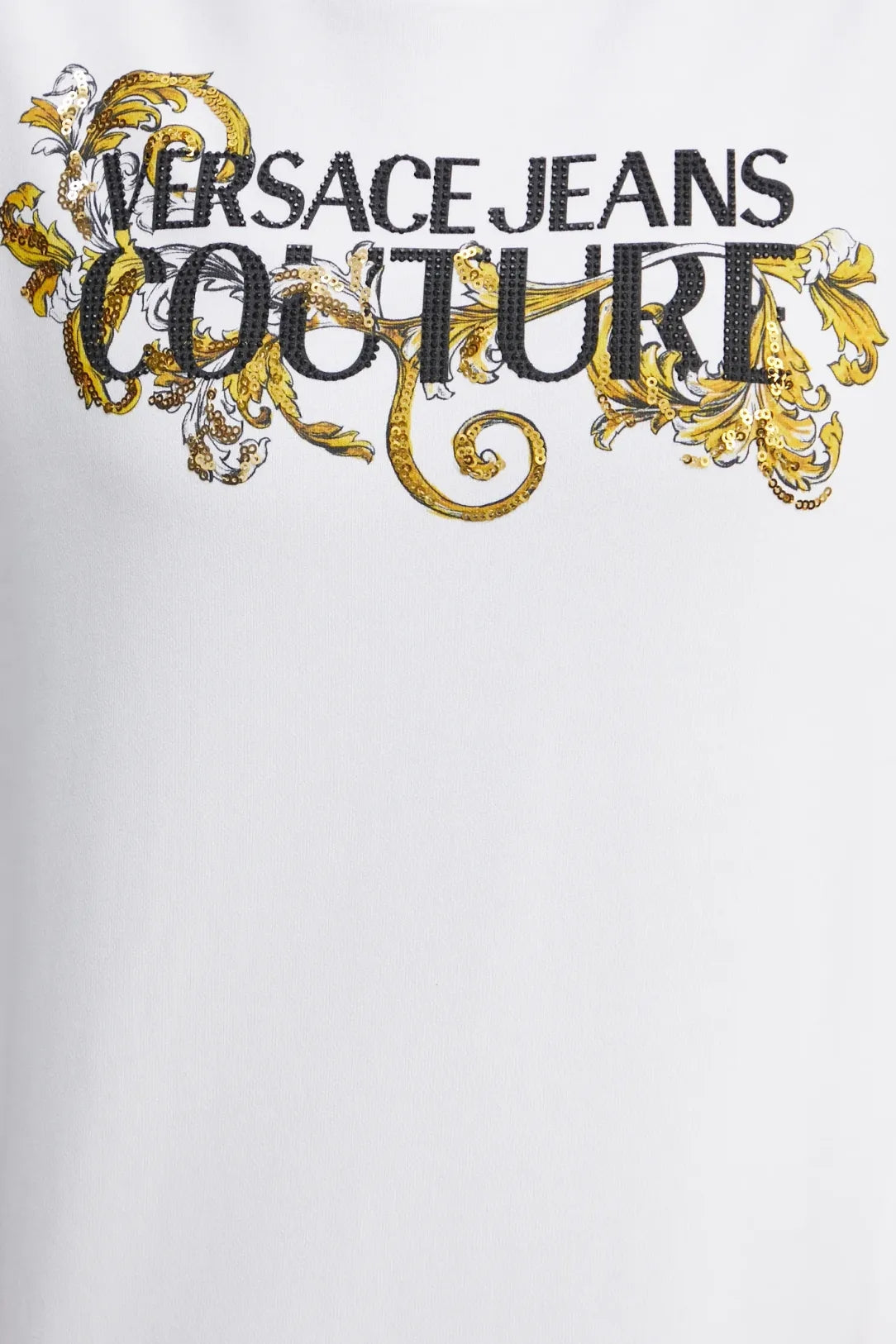 Versace Camisola Sweat 78haic06 Whi Gold Branco Dourado_shot5