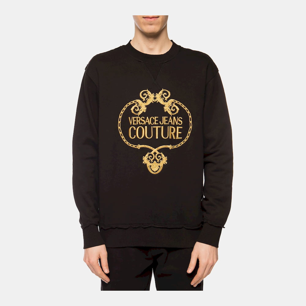 Versace Camisola Sweat B7gva7tf Blk Gold Preto Ouro Shot2