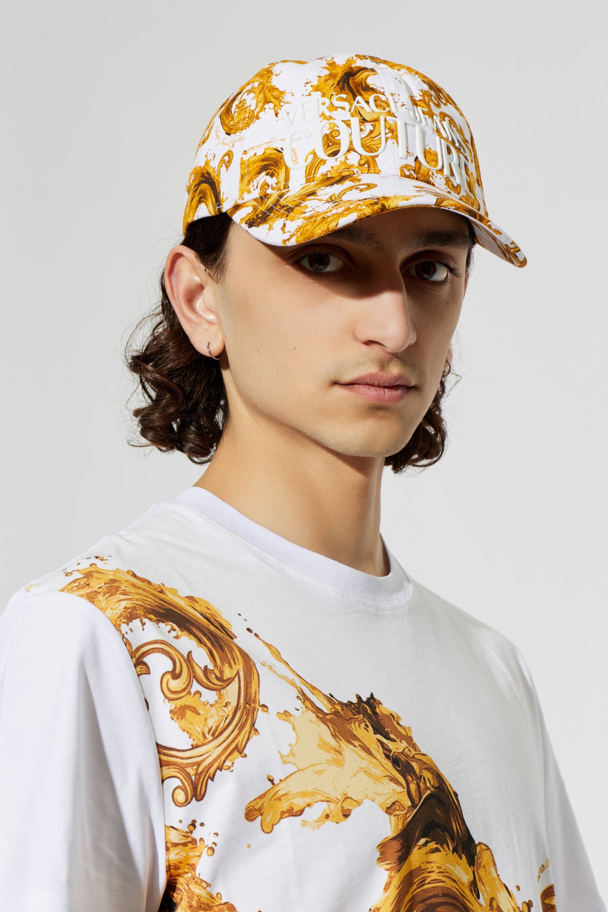 Versace Cap Hat 80gazk10 Whi Gold Branco Dourado_shot2