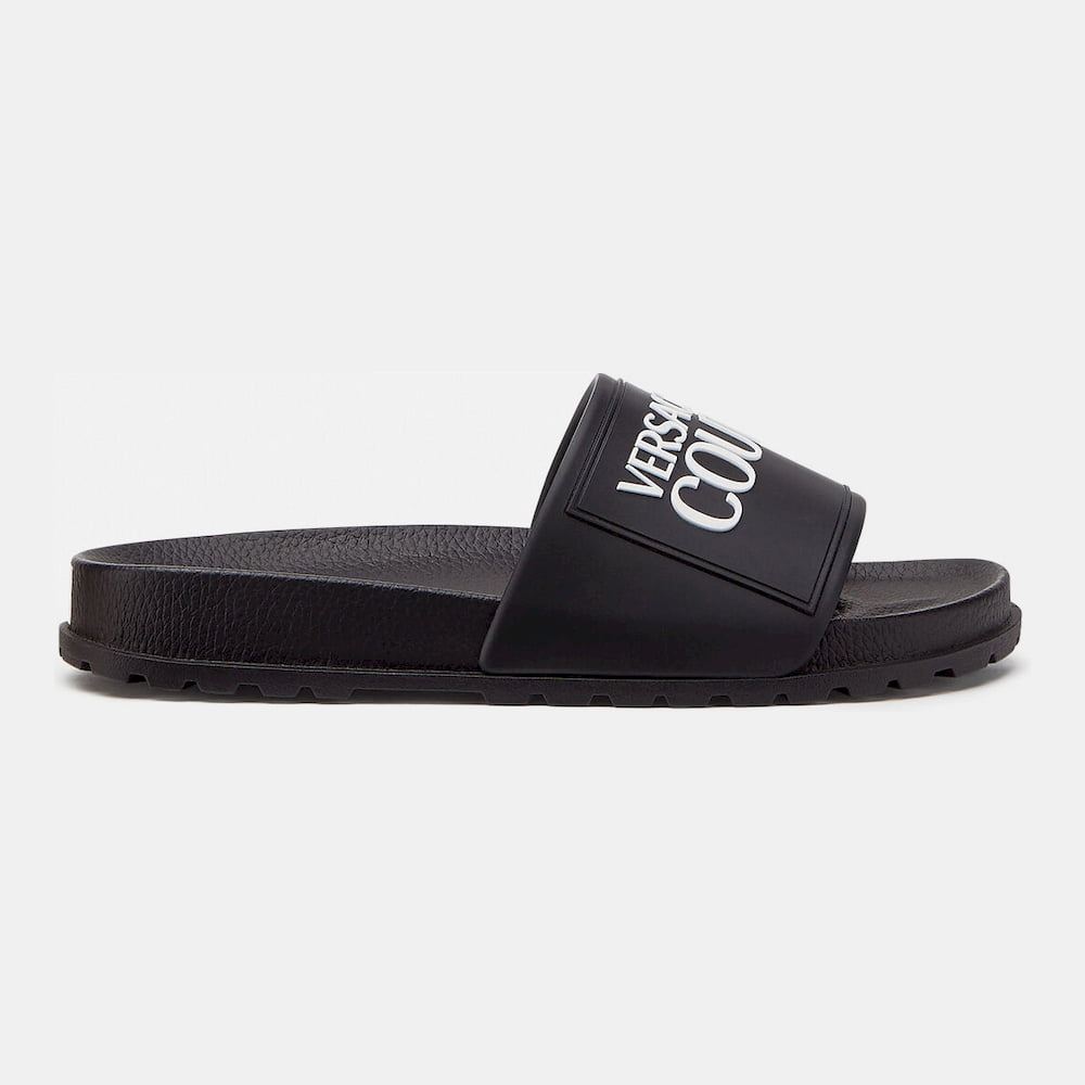 Versace Chinelos Slippers 71ya3sq2 Black Preto1