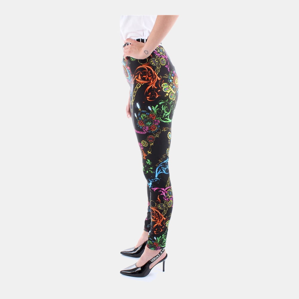 Versace Legging 71hac101 Js008 Black Pink Preto Rosa Shot6