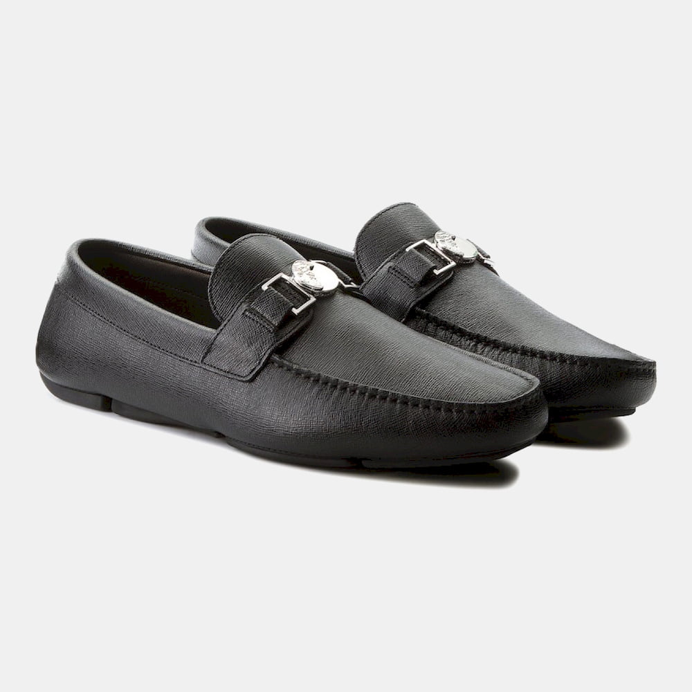 Versace Mocassins Loafer V900567 Black Preto Shot4