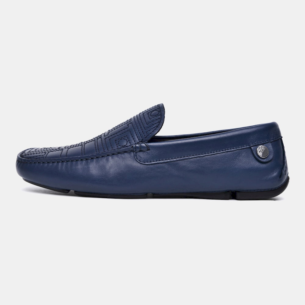 Versace Mocassins Loafer V900660 Blue Azul Shot4