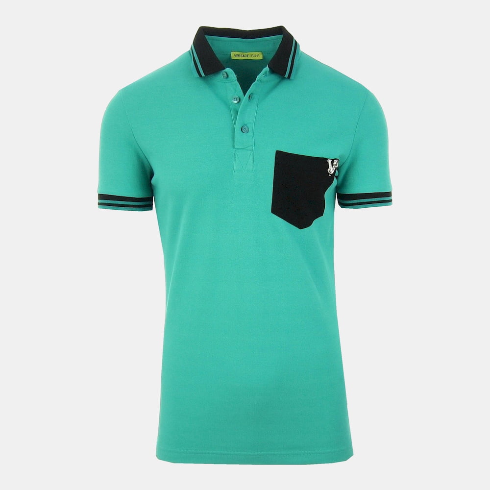 Versace Polo B3gnb7p2 Marine Marine Shot2