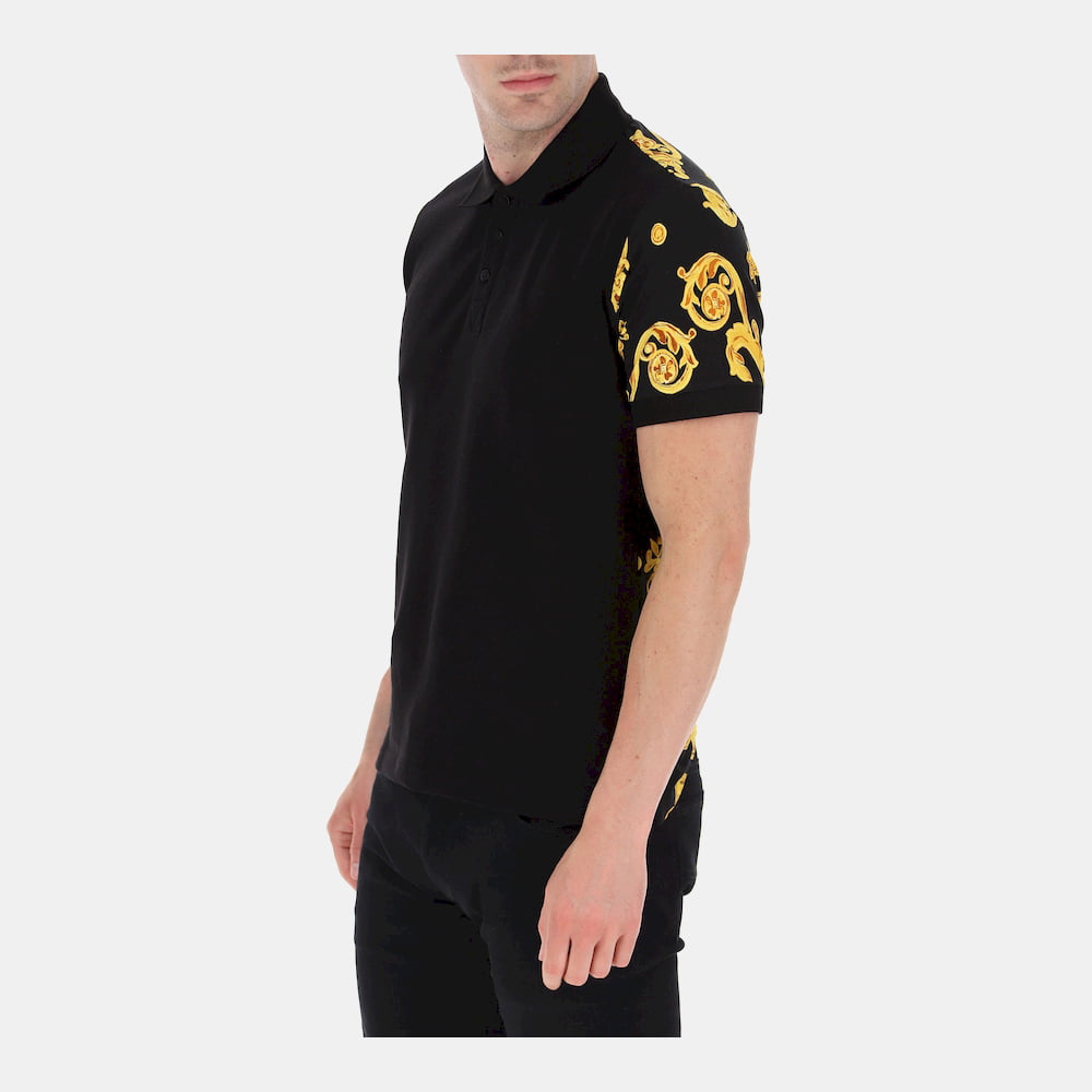 Versace Polo B3gvb7pa Blk Multi Preto Multicolor Shot6