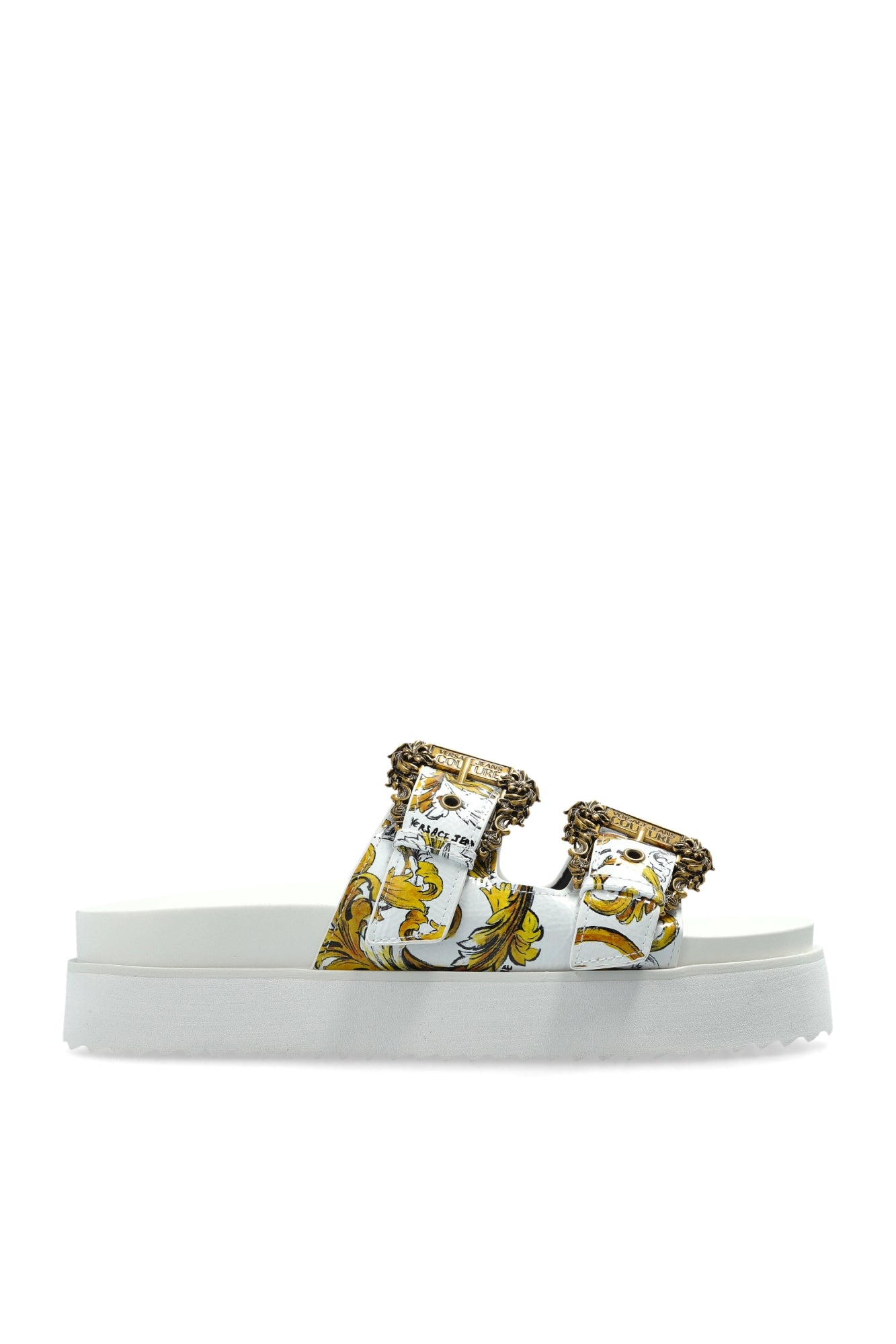 Versace Sandalias Sandals 78va3sm1 Whi Gold Branco Dourado_shot1