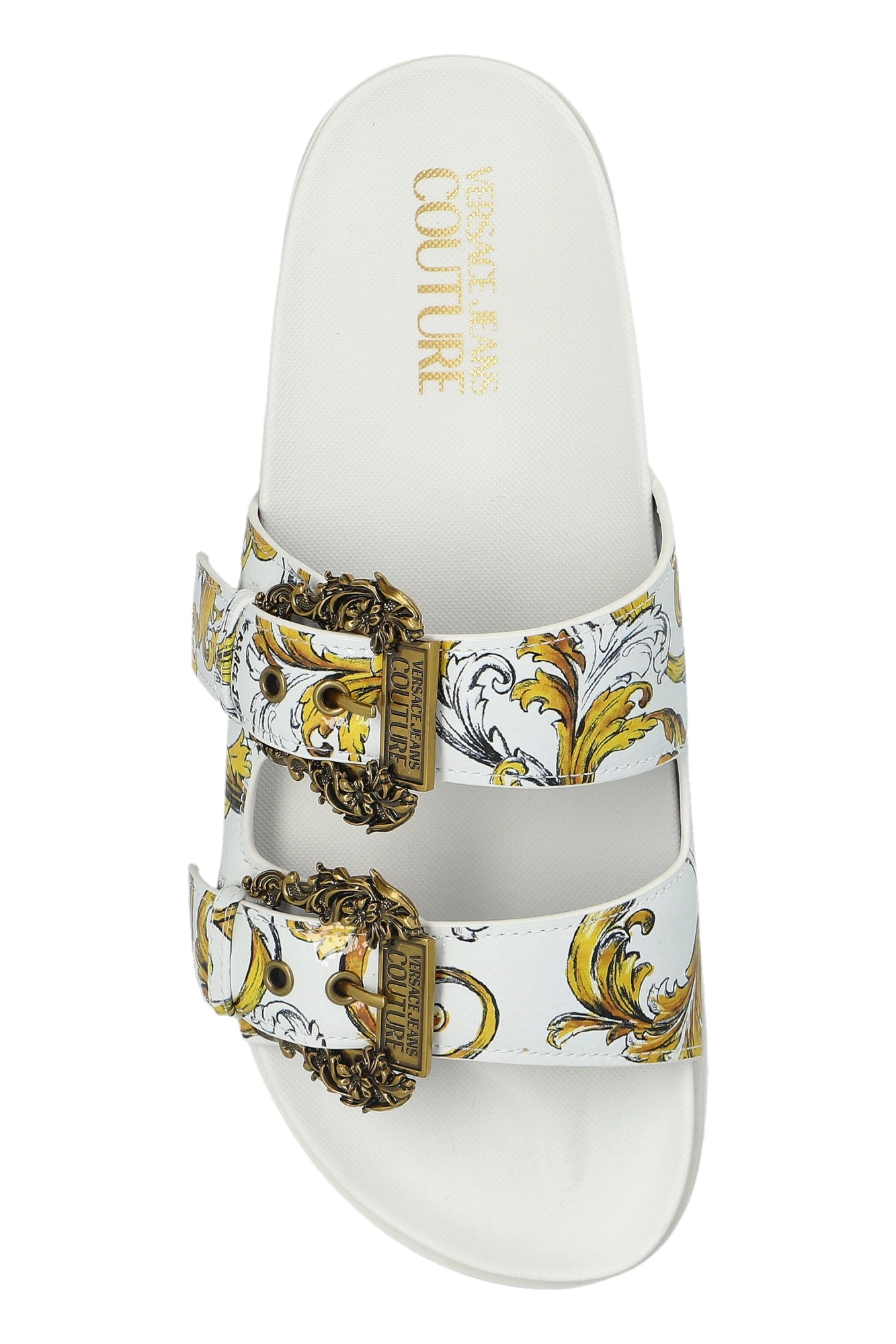 Versace Sandalias Sandals 78va3sm1 Whi Gold Branco Dourado_shot6