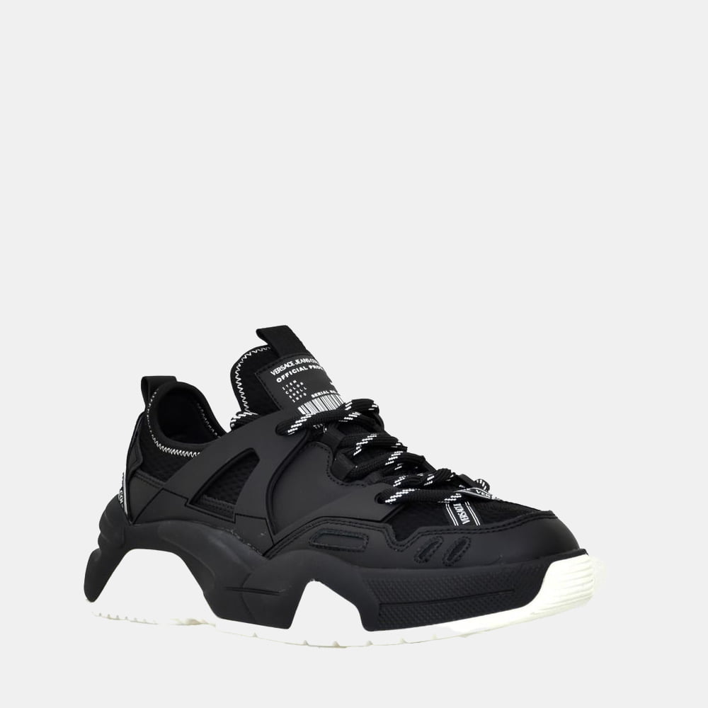 Versace Sapatilhas Sneakers Shoes 71ya3sf5 Blk White Preto Branco Shot1