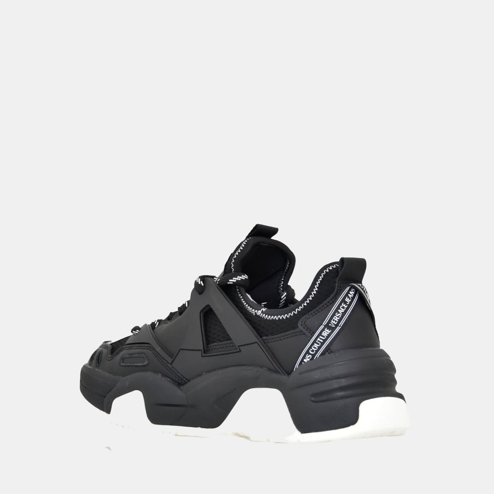Versace Sapatilhas Sneakers Shoes 71ya3sf5 Blk White Preto Branco Shot7