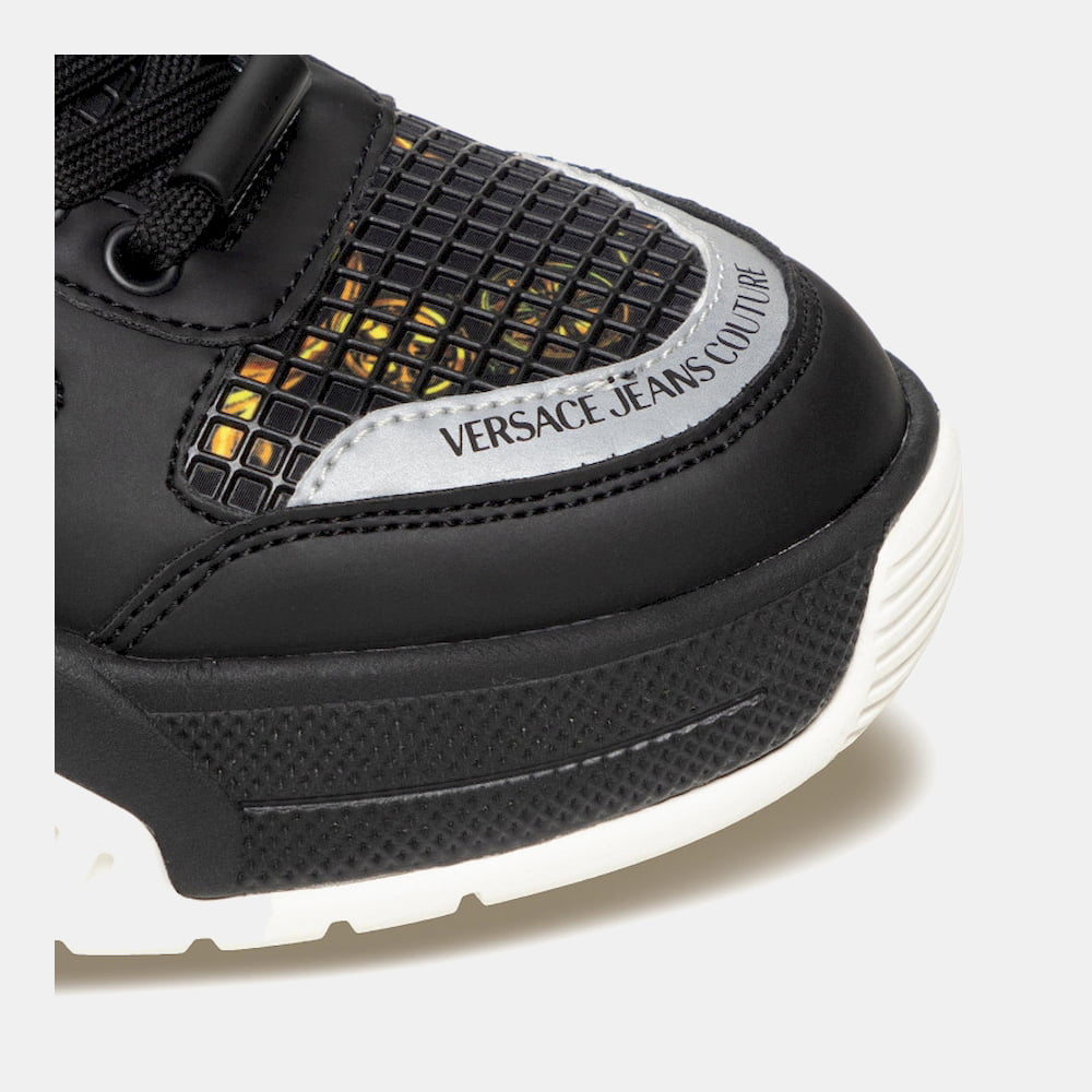 Versace Sapatilhas Sneakers Shoes 71ya3sf9 Blk Gold Preto Ouro Shot16 Resultado