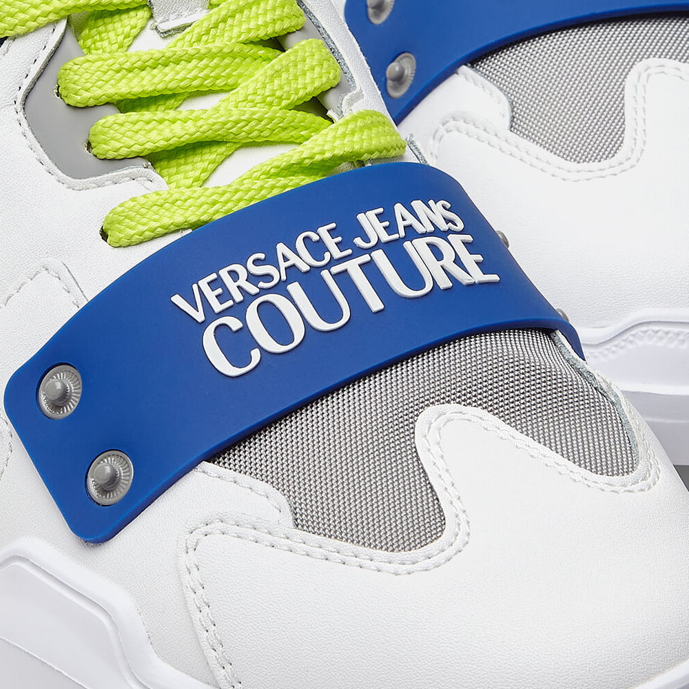 Versace Sapatilhas Sneakers Shoes 72ya3sc4 White Blue Branco Azul Shot7