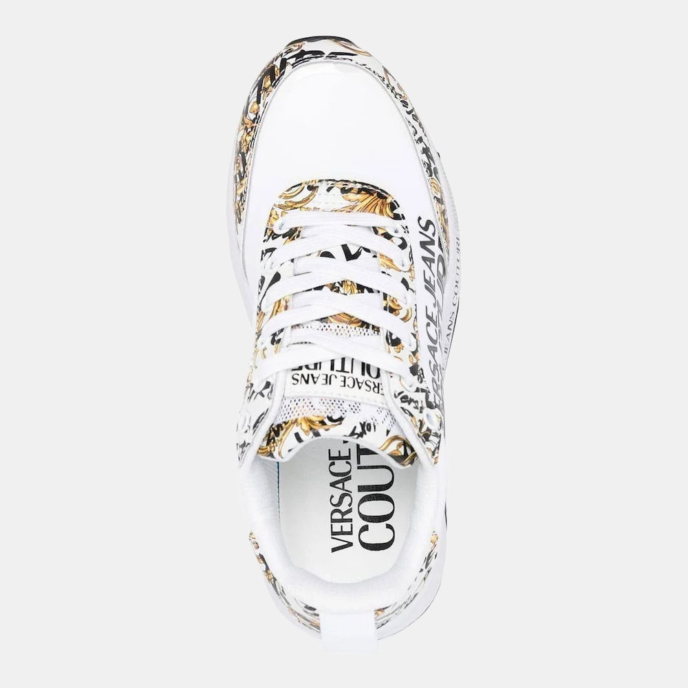 Versace Sapatilhas Sneakers Shoes 73va3sa3 Whi Gold Branco Dourado Shot3
