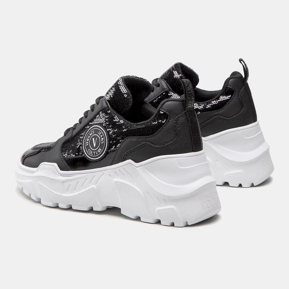 Versace Sapatilhas Sneakers Shoes 73va3sc7 Black Preto Shot2