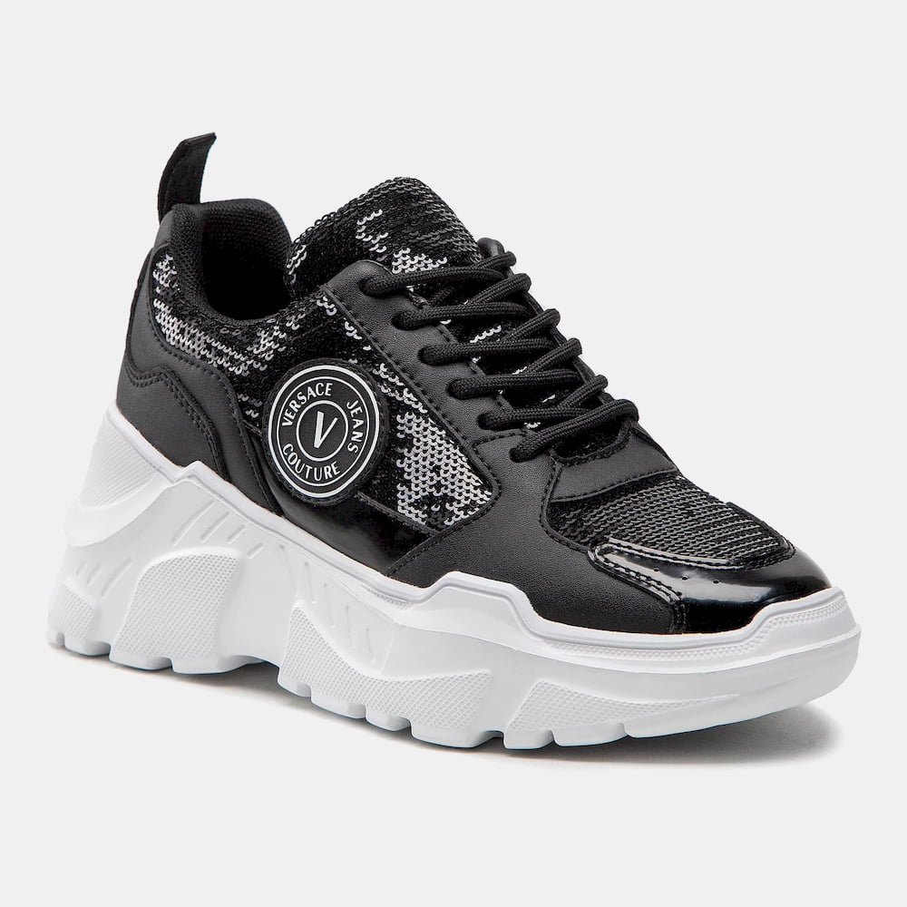Versace Sapatilhas Sneakers Shoes 73va3sc7 Black Preto Shot6