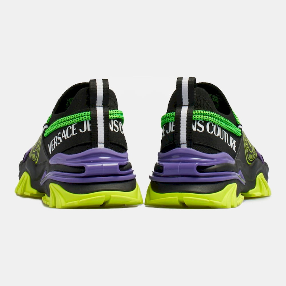Versace Sapatilhas Sneakers Shoes 73ya3si3 Blk Multi Preto Multicolor Shot6