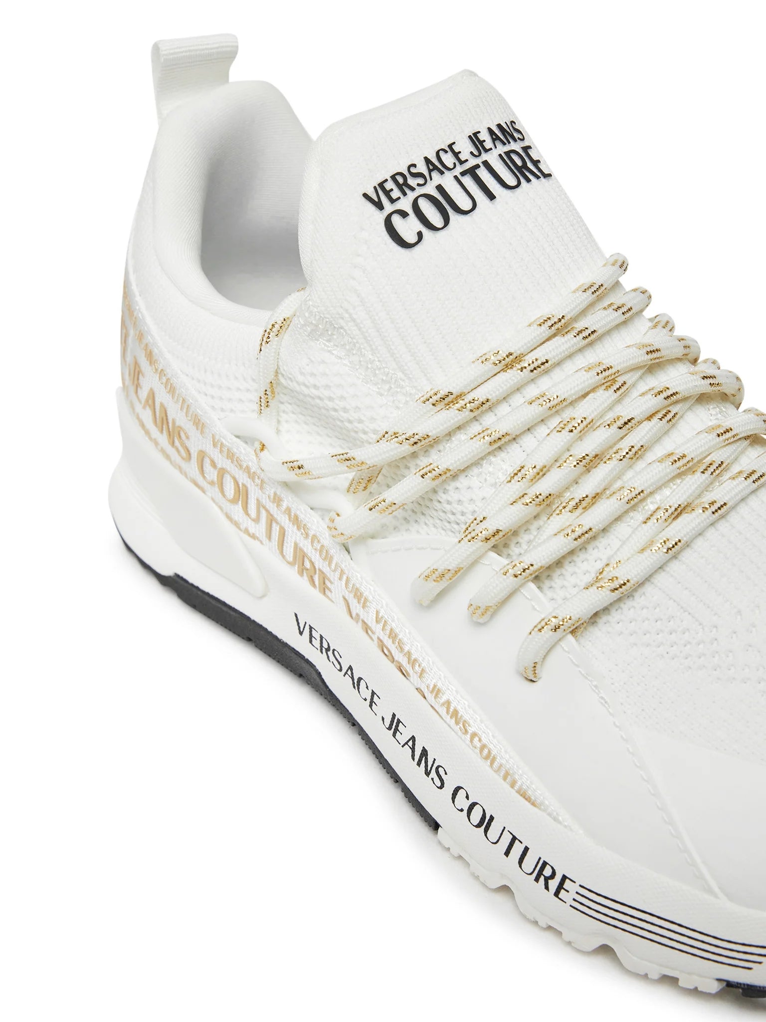 Versace Sapatilhas Sneakers Shoes 77va3sa8 Whi Gold Branco Dourado_shot5