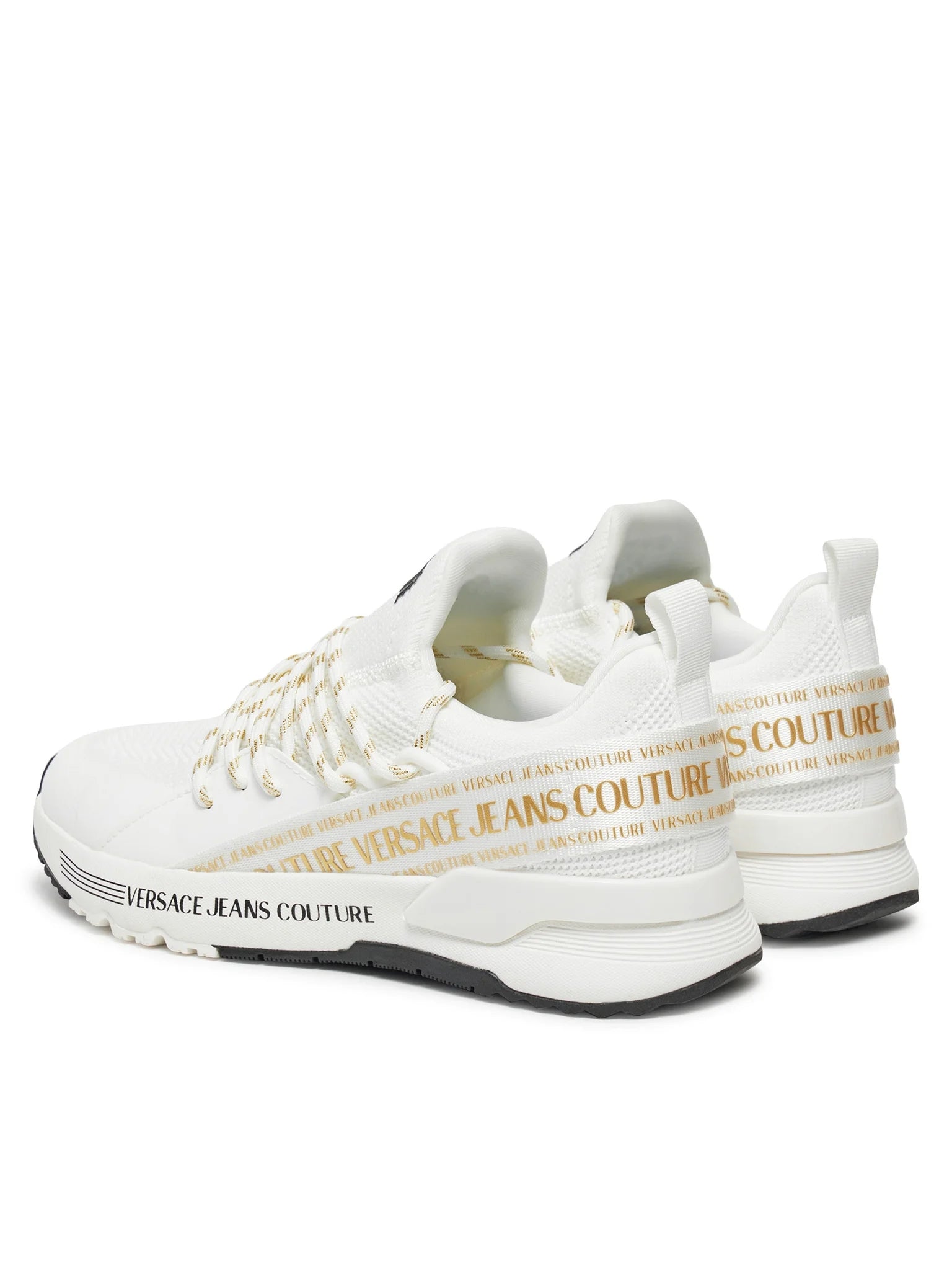 Versace Sapatilhas Sneakers Shoes 77va3sa8 Whi Gold Branco Dourado_shot6