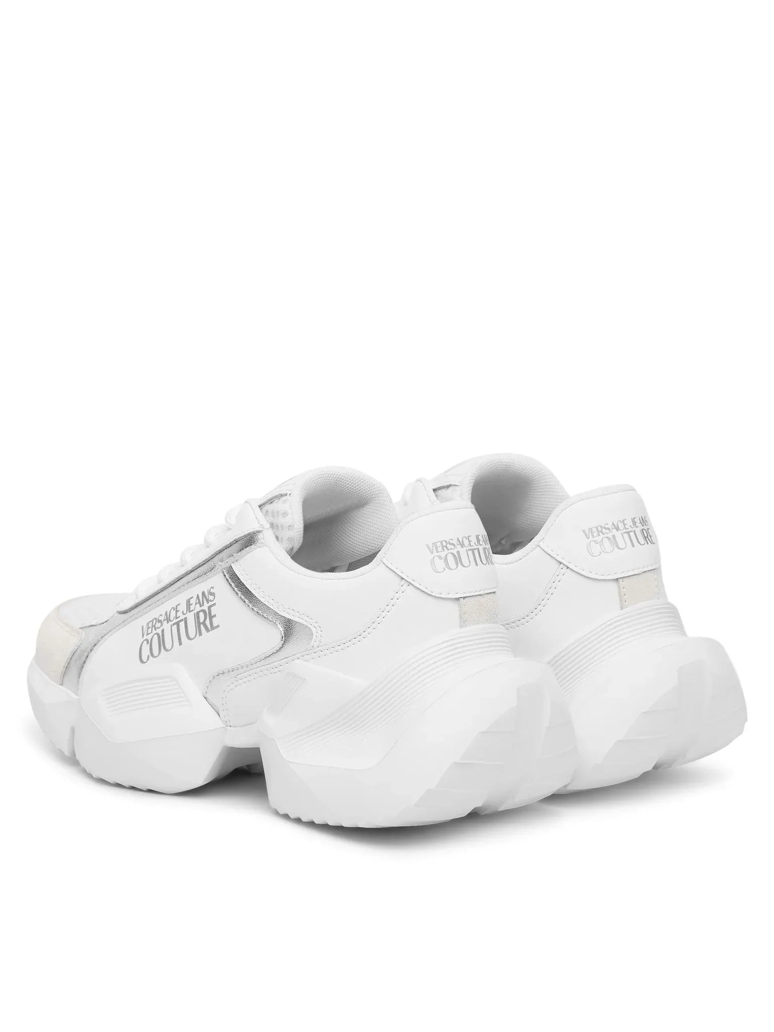 Versace Sapatilhas Sneakers Shoes 80va3su3 Whi Silver Branco Prateado_shot4