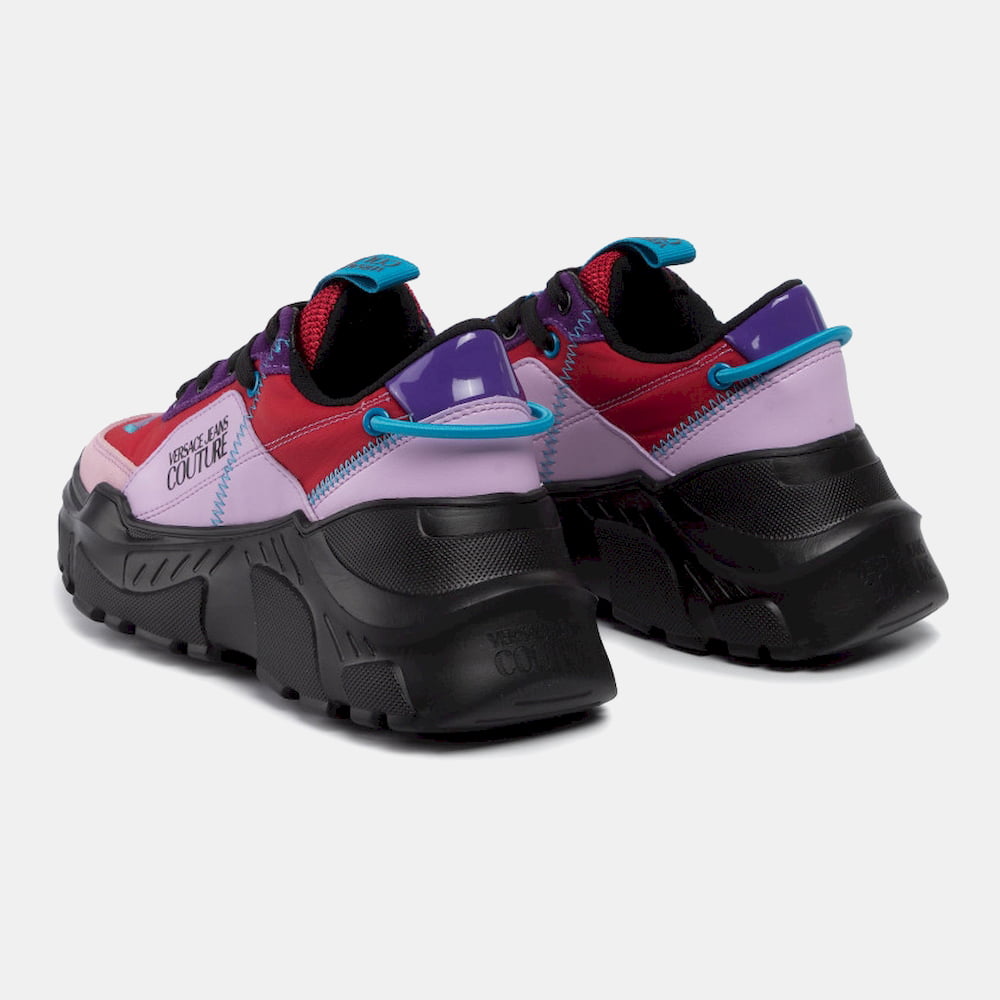 Versace Sapatilhas Sneakers Shoes E0vubsc1 Black Pink Preto Rosa Shot6