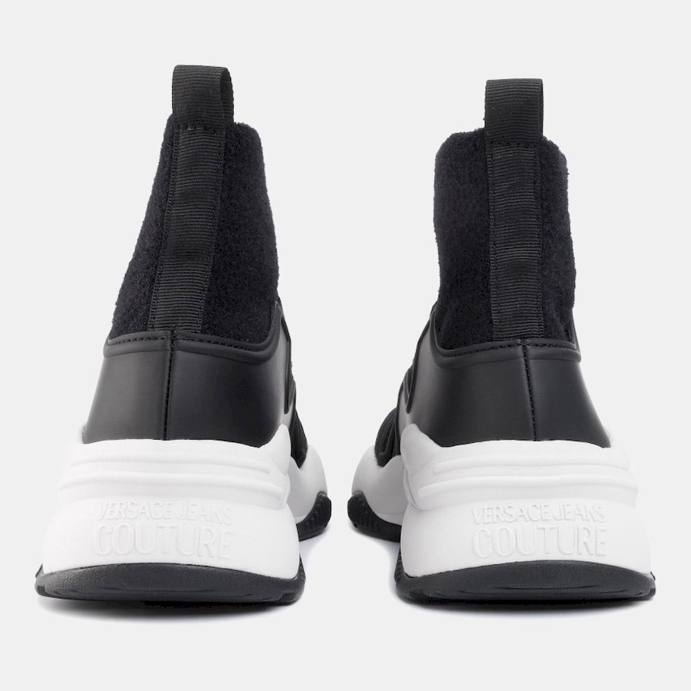Versace Sapatilhas Sneakers Shoes E0vubsi8 Blk White Preto Branco Shot8