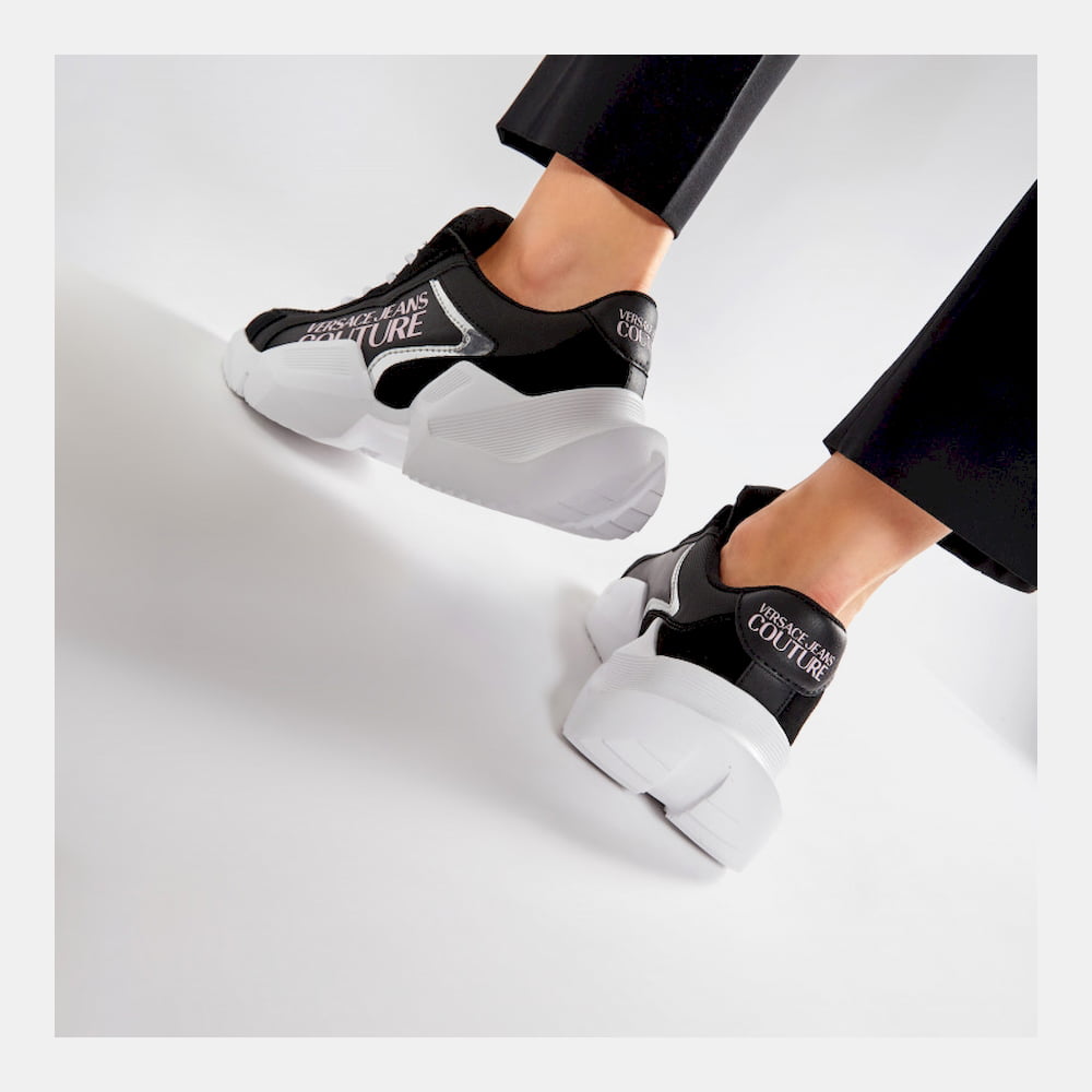 Versace Sapatilhas Sneakers Shoes E0vwasu3 Black Pink Preto Rosa Shot12