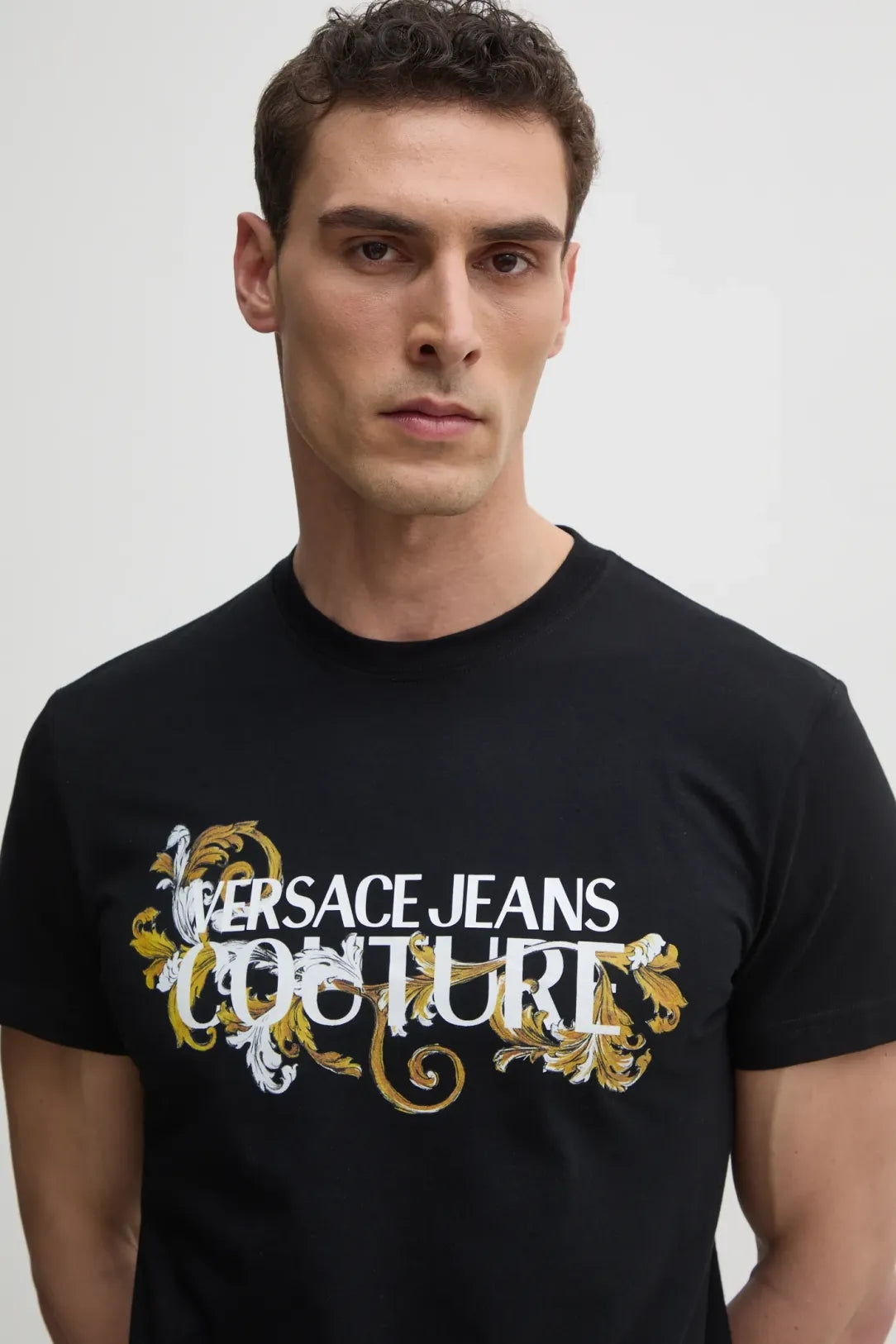 Versace T Shirt 78gahc05 Blk Gold Preto Ouro_shot4