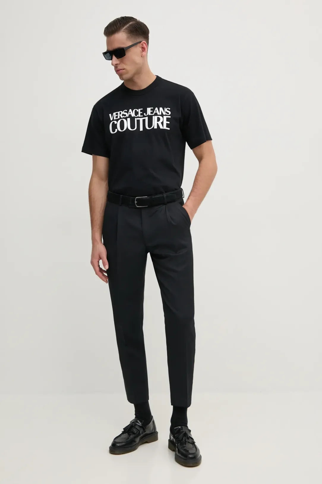 Versace T Shirt 78gahe05 Black Preto_shot2