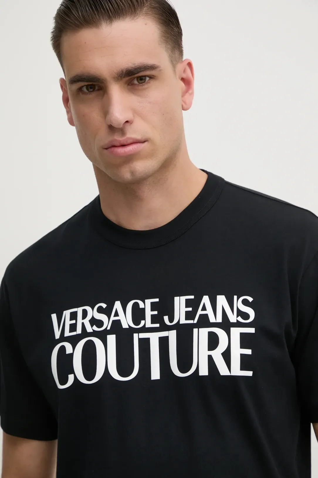 Versace T Shirt 78gahe05 Black Preto_shot4