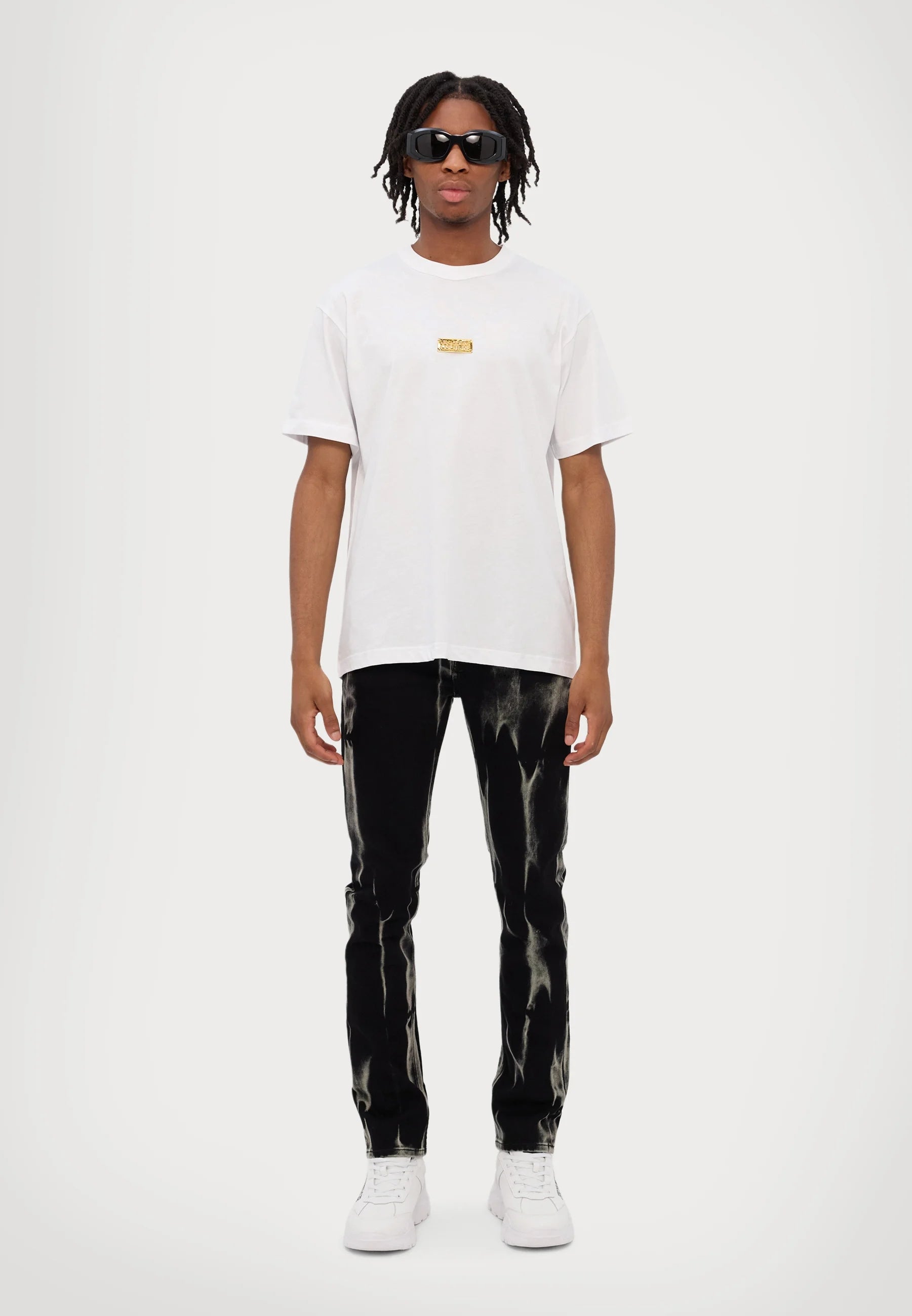 Versace T Shirt 78gaht08 Whi Gold Branco Dourado_shot2