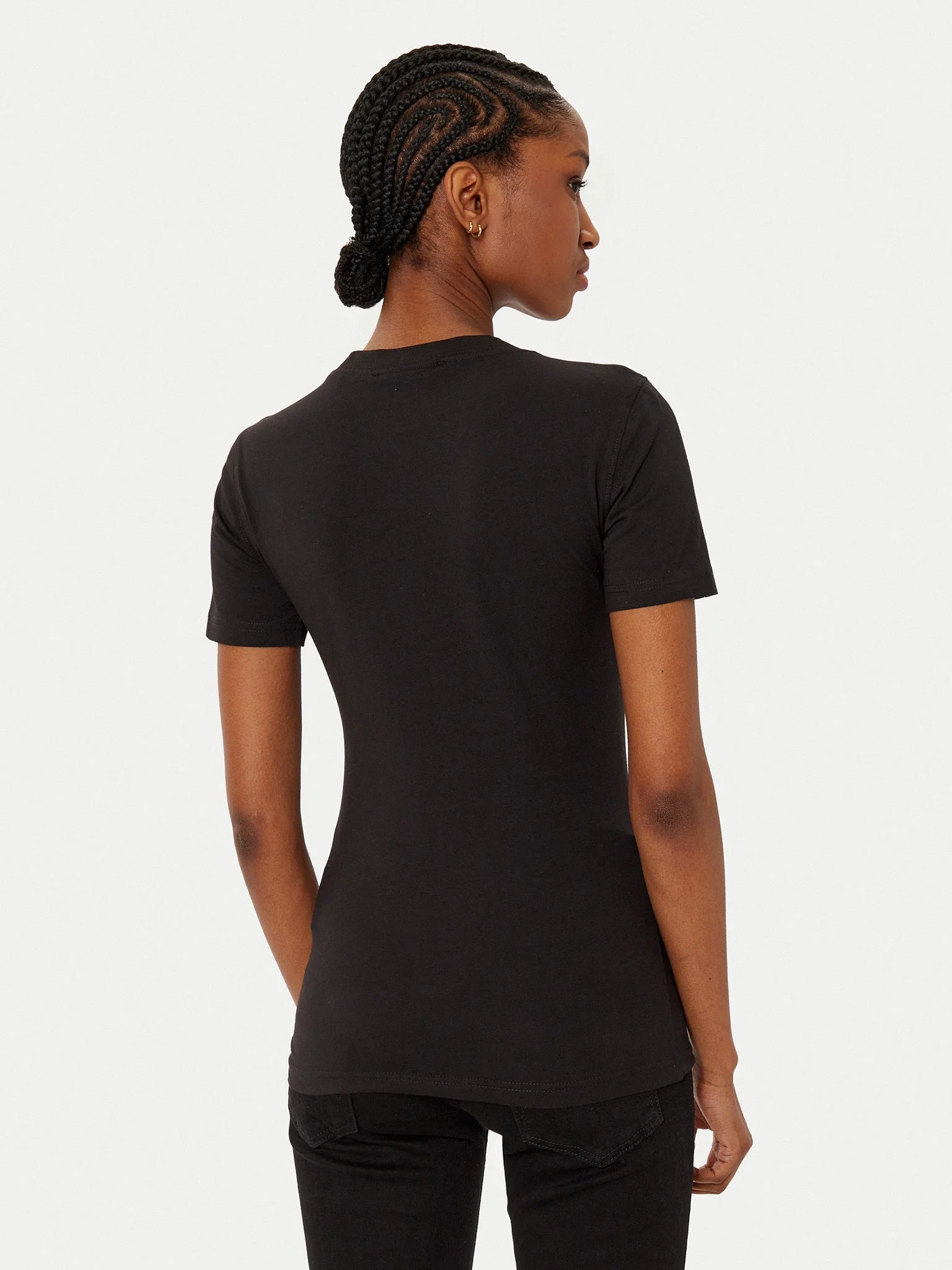 Versace T Shirt 78hahc01 Blk Gold Preto Ouro_shot5