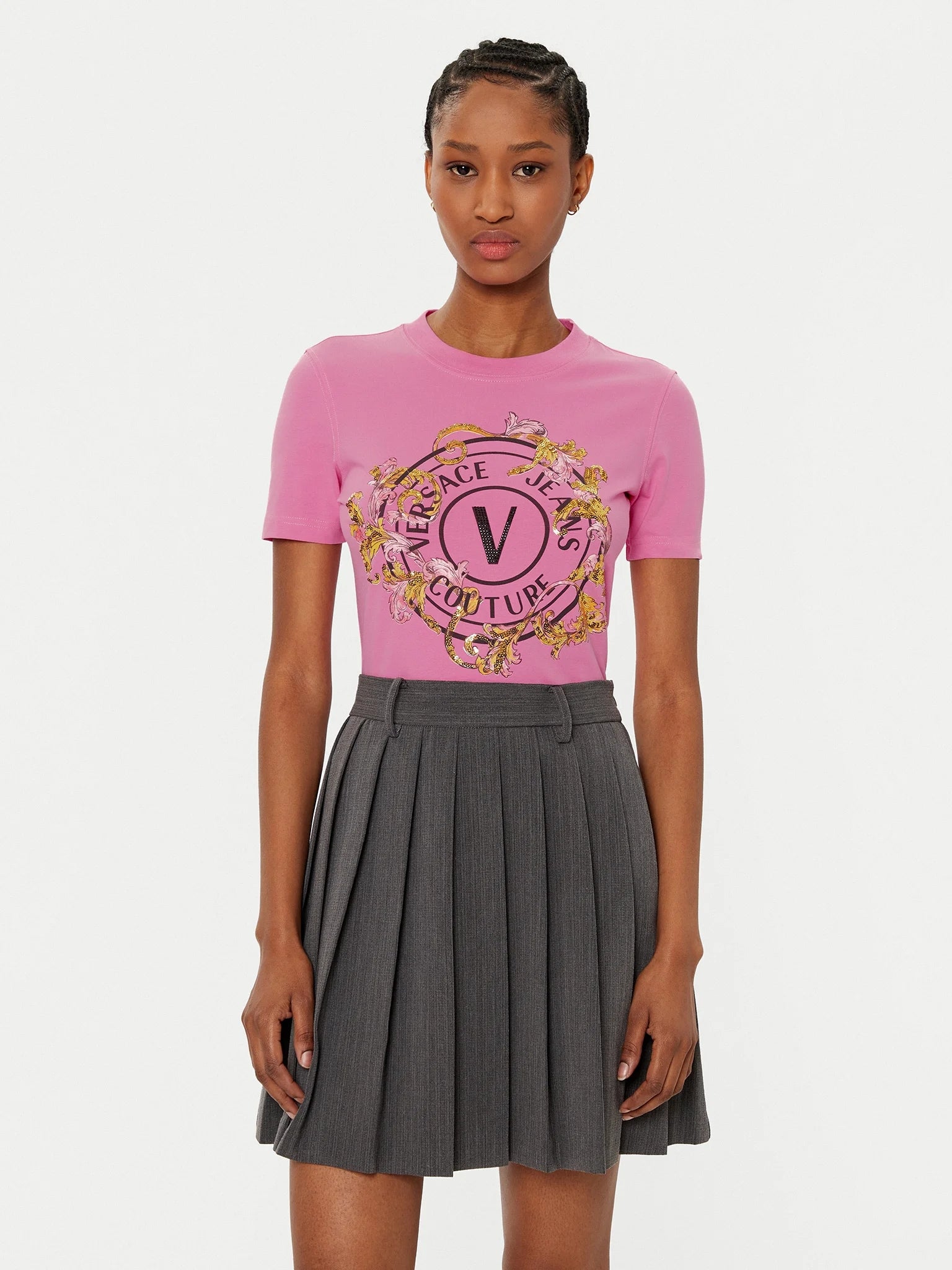 Versace T Shirt 78hahc01 Pink Rosa_shot2