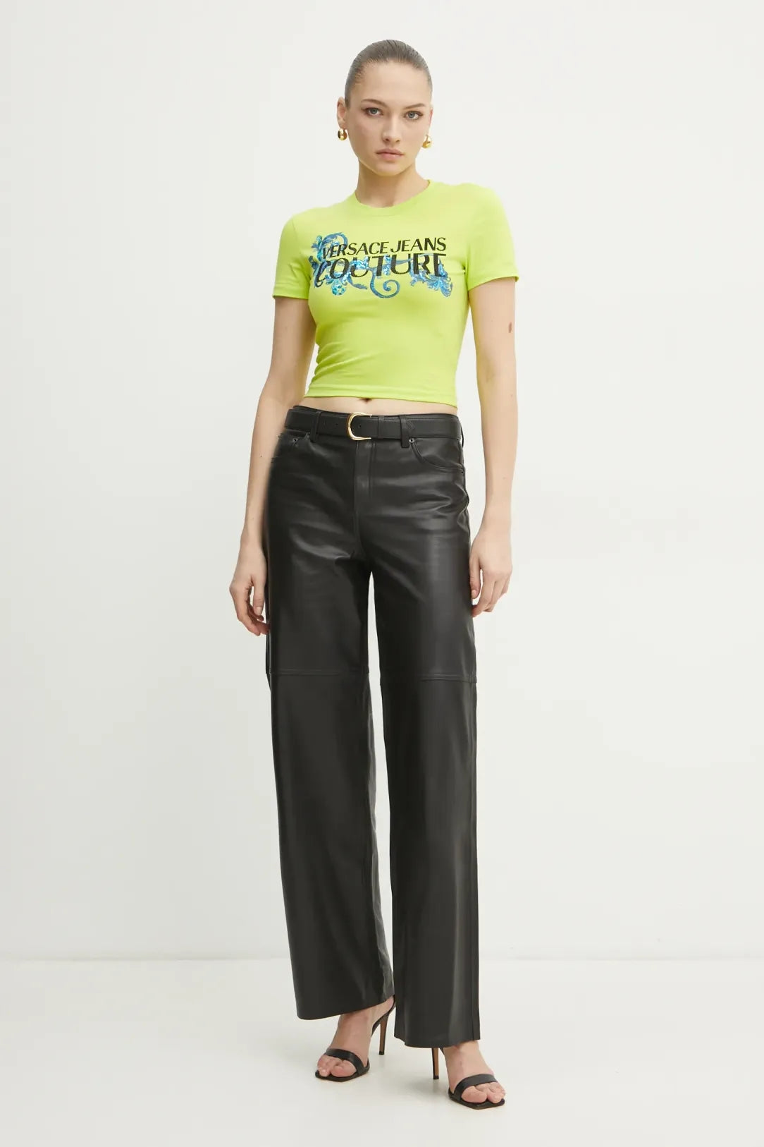 Versace T Shirt 78hahc05 Lime Lima_shot2