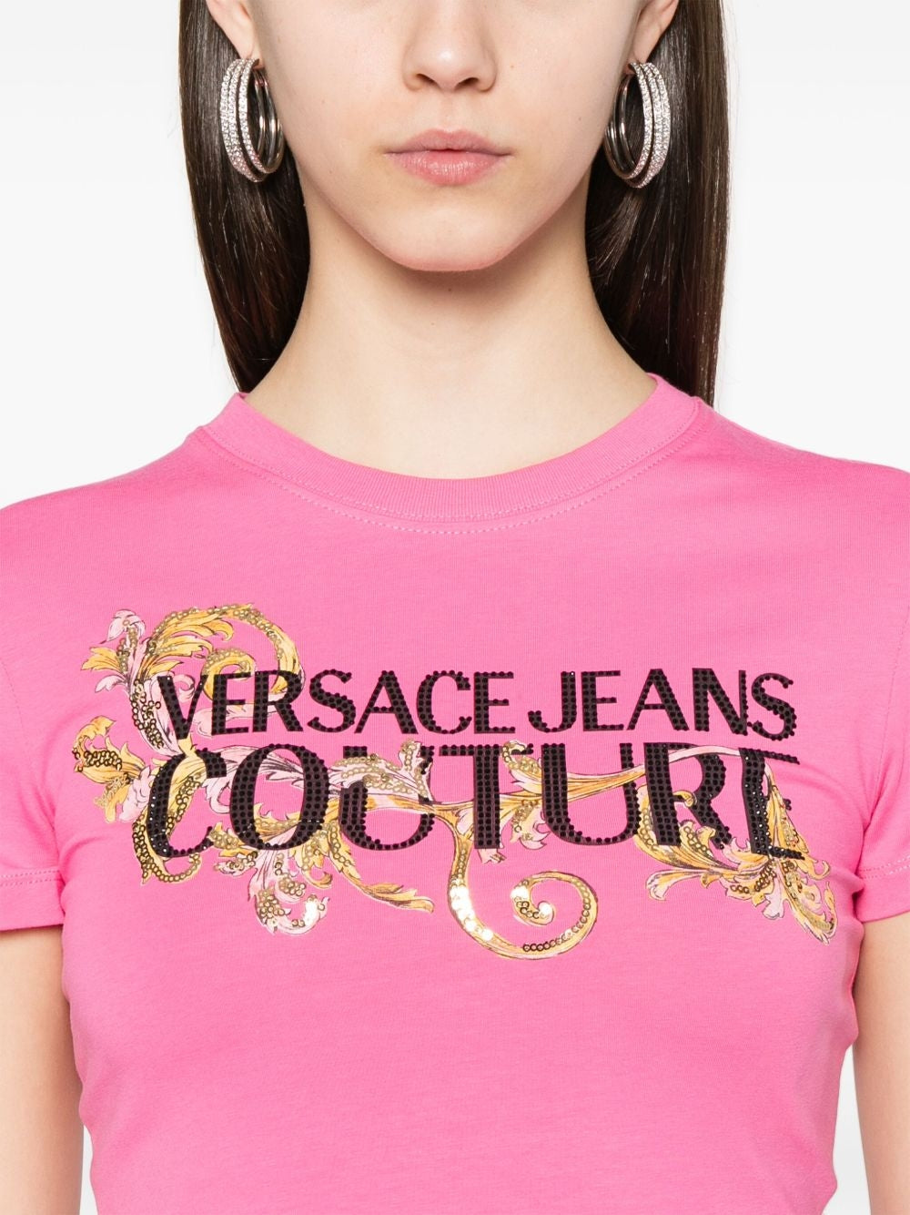 Versace T Shirt 78hahc05 Pink Rosa_shot3