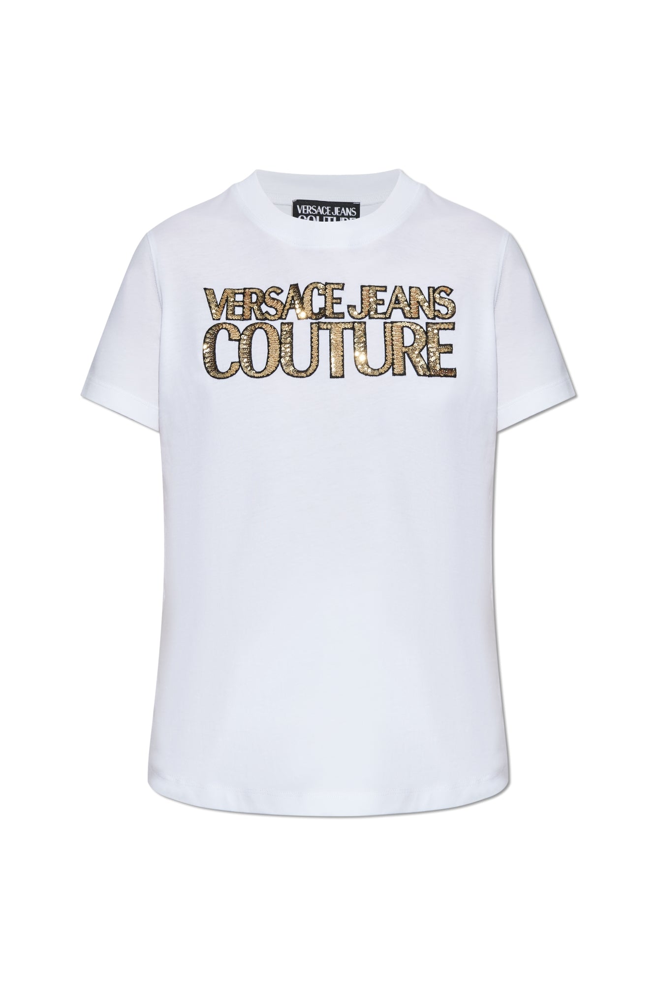 Versace T Shirt 78hahe02 Whi Gold Branco Dourado_shot1