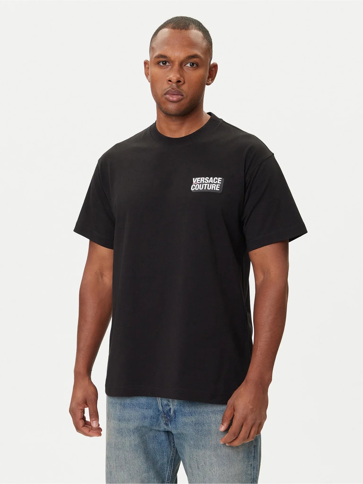 Versace T Shirt 79gahp10 Black Preto_shot1